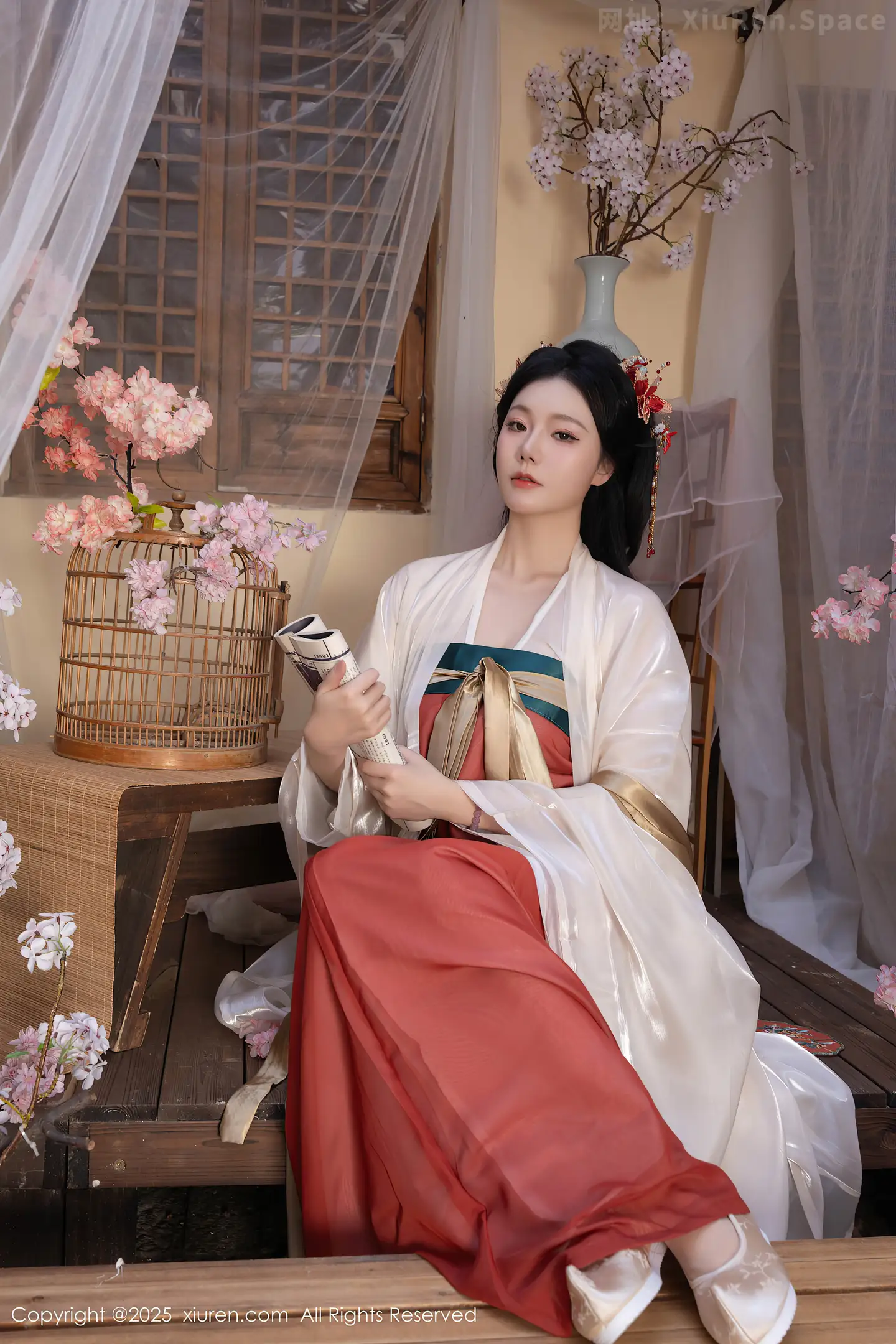 图片[6]-[XiuRen秀人网] VOL.10223 模特合集女神陆萱萱＆安然anran激情互动薄纱古装撩人诱惑写真80P-秀人网官方网站